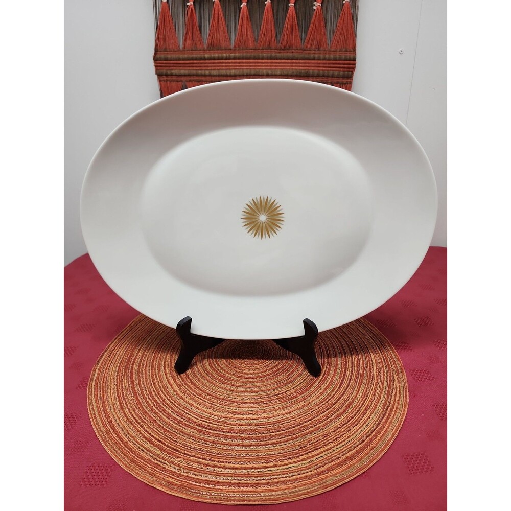 MCM Rosenthal Continental "Star Of Dawn" 15.5 " Oval Serving Platter Atomic EUC
